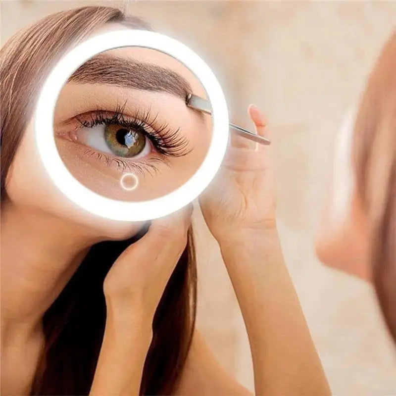 Magnifying Mirror With LED Light