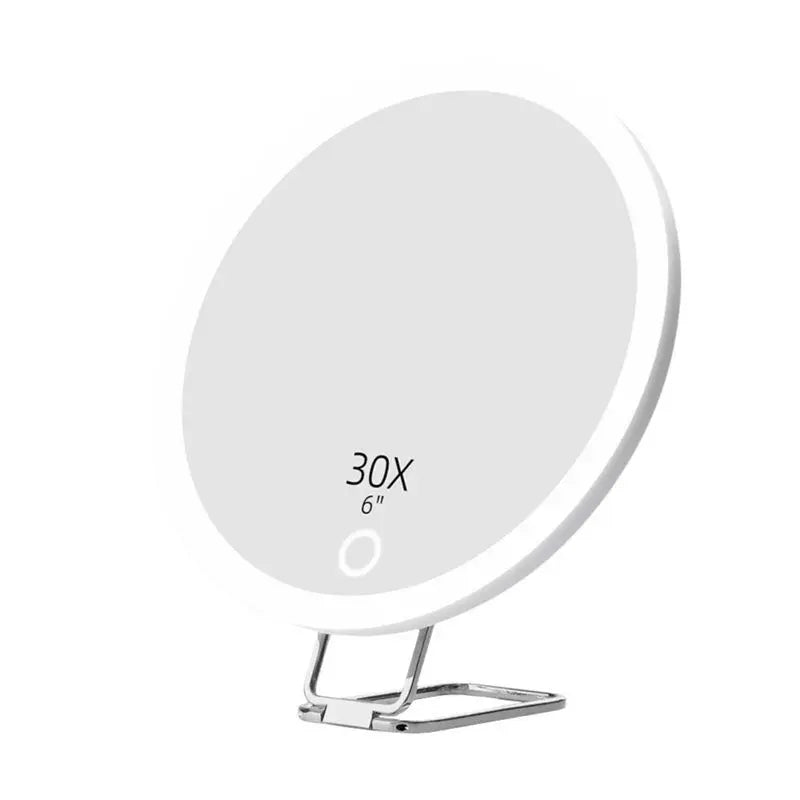 Magnifying Mirror With LED Light