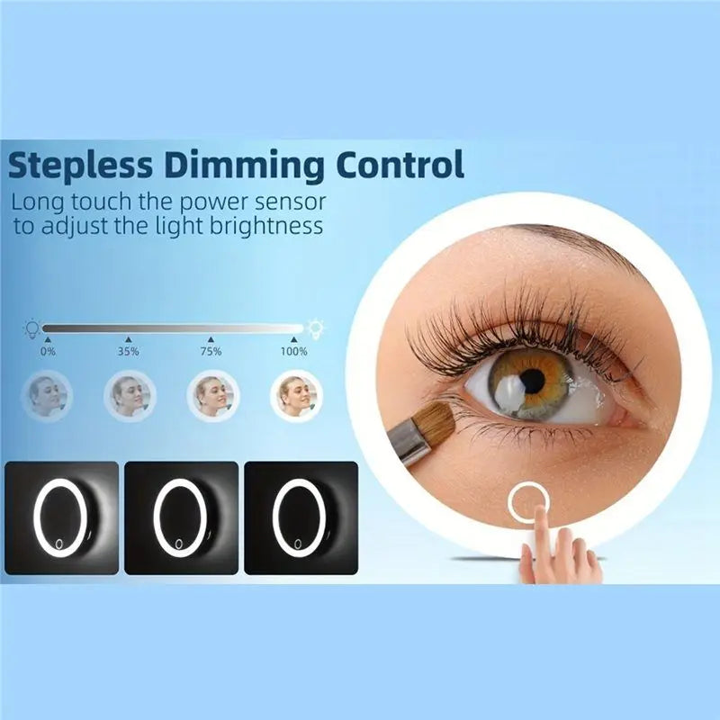 Magnifying Mirror With LED Light