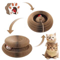 Interactive Magic Organ Scratch Cardboard Foldable Scratching Board with Bell Ball Corrugated Scratch Pad for Indoor Cats